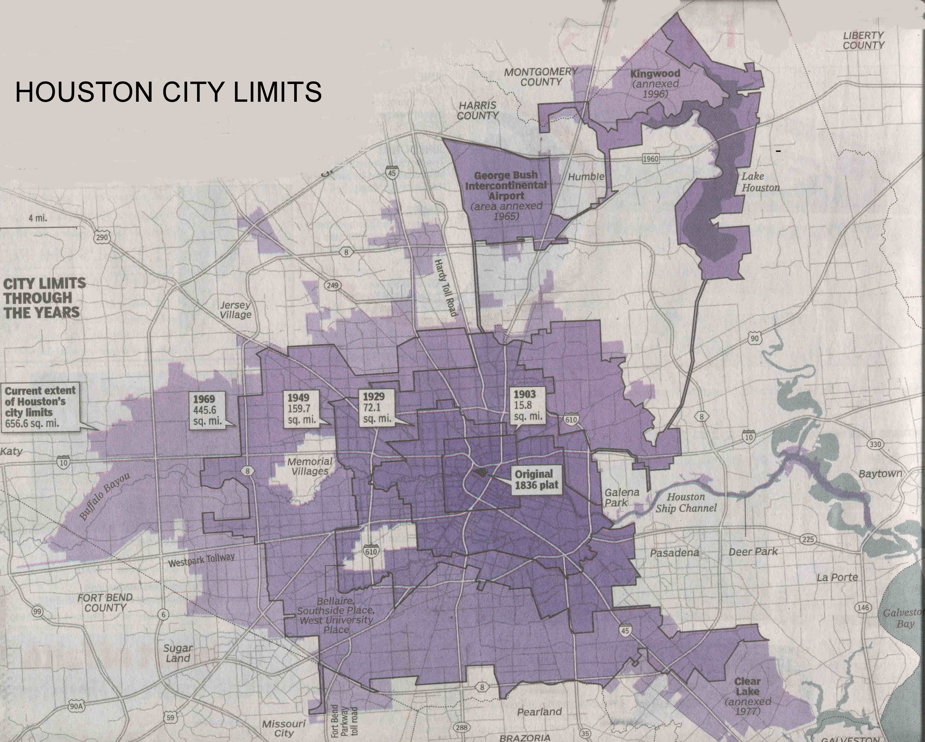 Houston Annexation Thru the Years Real Estate Agent Houston