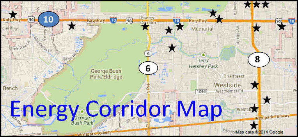 Houston Energy Corridor Map