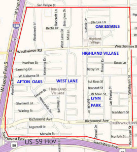 Highland Village Area Map